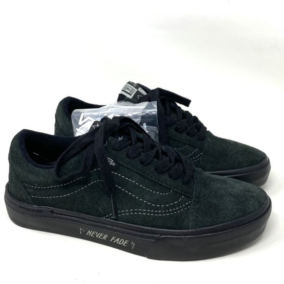 💖MEGA SALE💖VANS Bmx Old Skool Cuff Black Green Suede   Women’s  VN0A5JIPN42 - Picture 4 of 11